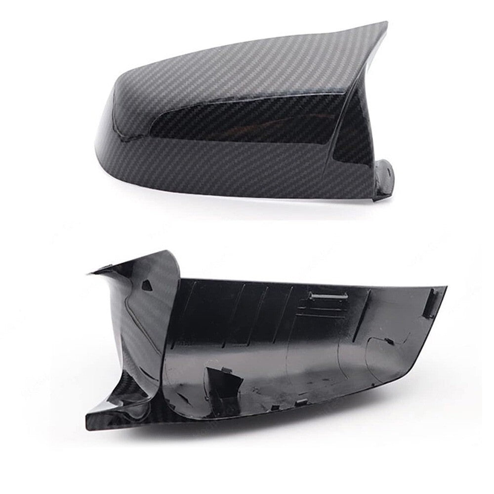 Carbon Fiber Style Side Mirror Cover For 07-13 BMW E60 F07 F10 E63 E64 F12 F13
