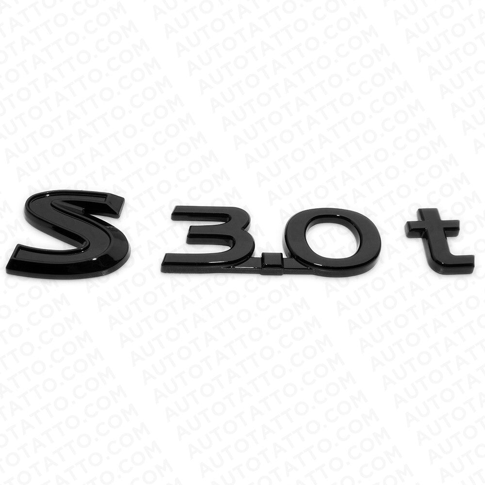 For Infiniti S 3.0t Left or Right Side Fender Badge Emblem Nameplate Blackout