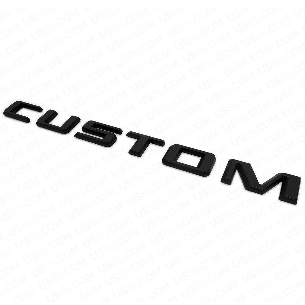 19-21 Matte Black Silverado 1500 Tailgate Custom Letter Logo Emblem Badge Z71