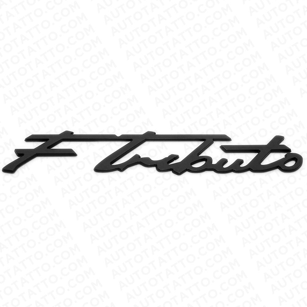 For Maserati Ghibli Levante Grecale Fender F Tributo Emblem Badge Matte Black