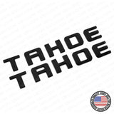 2x Chevy Tahoe Front Door Liftgate Nameplates Letter 3D Emblem Z71 Matte Black