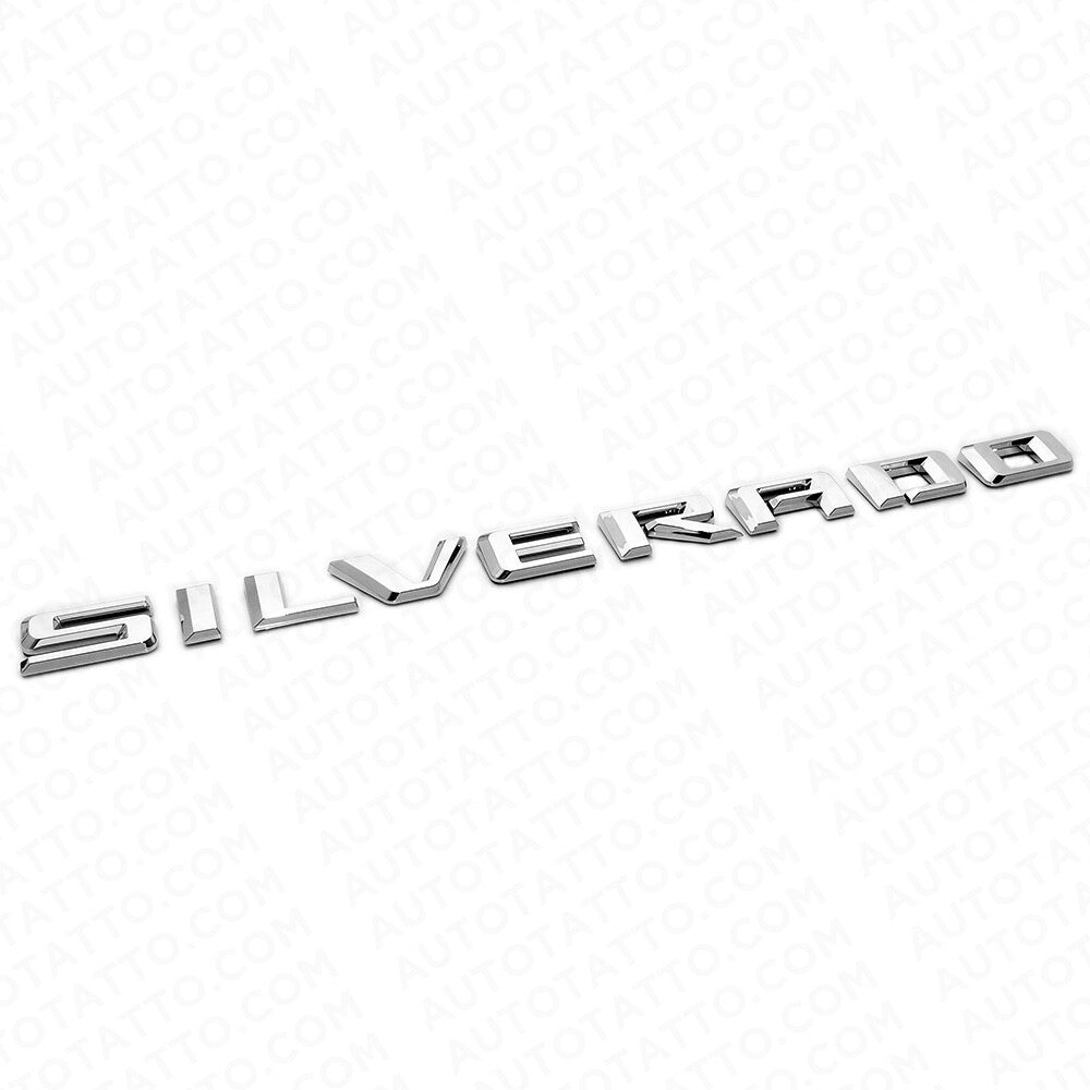 19-21 OEM Chrome Silverado 1500 Side Fender Letter Logo Emblem Badge Z71 LT LTZ