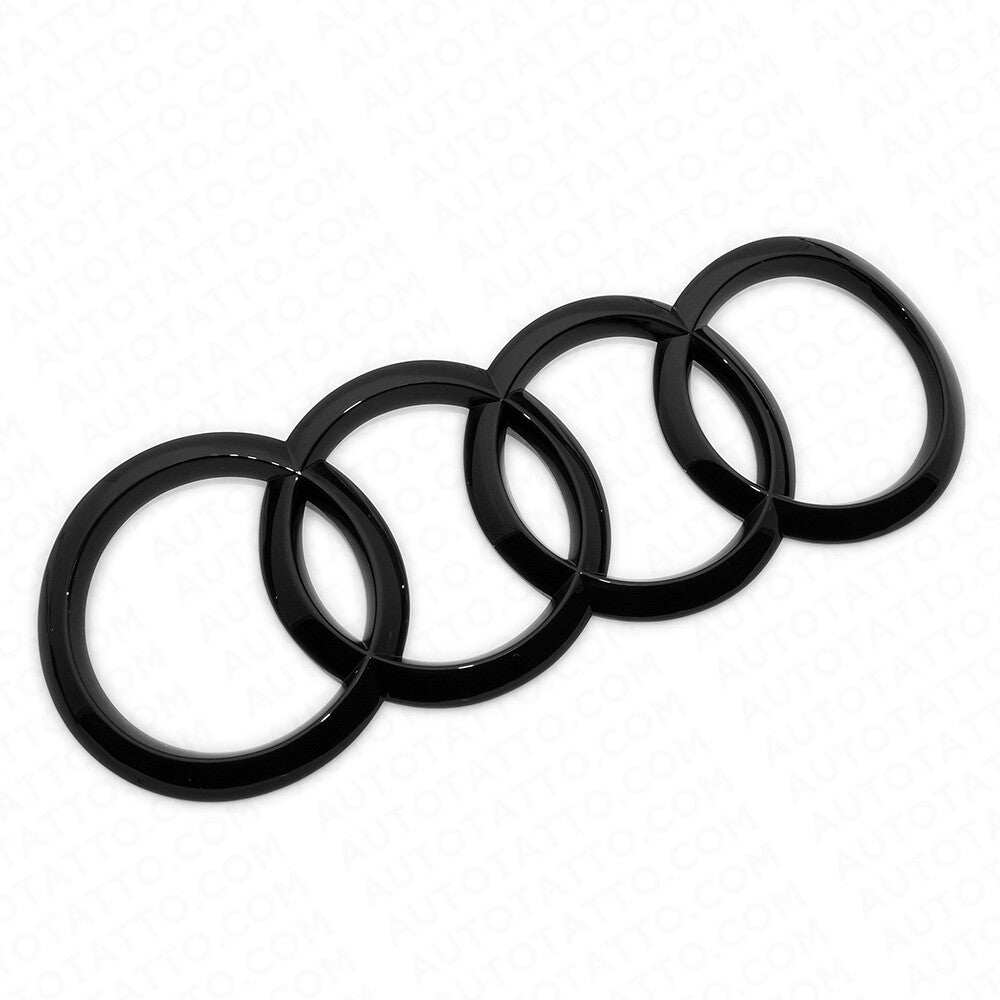 18-21 A5 S5 RS Sportback 4 Door Gloss Black Trunk Sign Logo Rings Badge Emblem