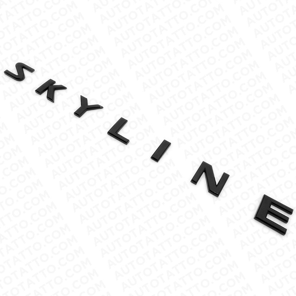 Nissan Infiniti Skyline JDM Trunk Lid Logo Letter Badge Emblem Nameplate Black