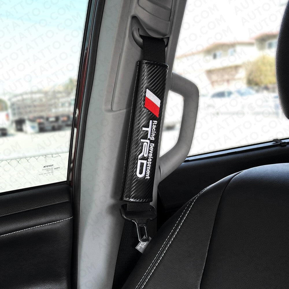 Universal Car Carbon Seat Belt Cover Safety Shoulder Strap Cushion Pad Harness