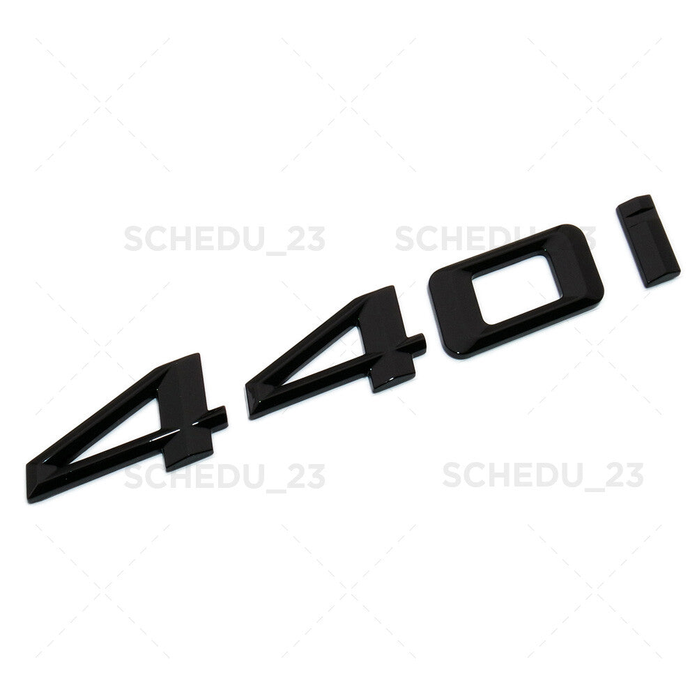 17-20 Gloss Black 440i 4 Series Trunk Lid Letter Emblem Badge M Performance