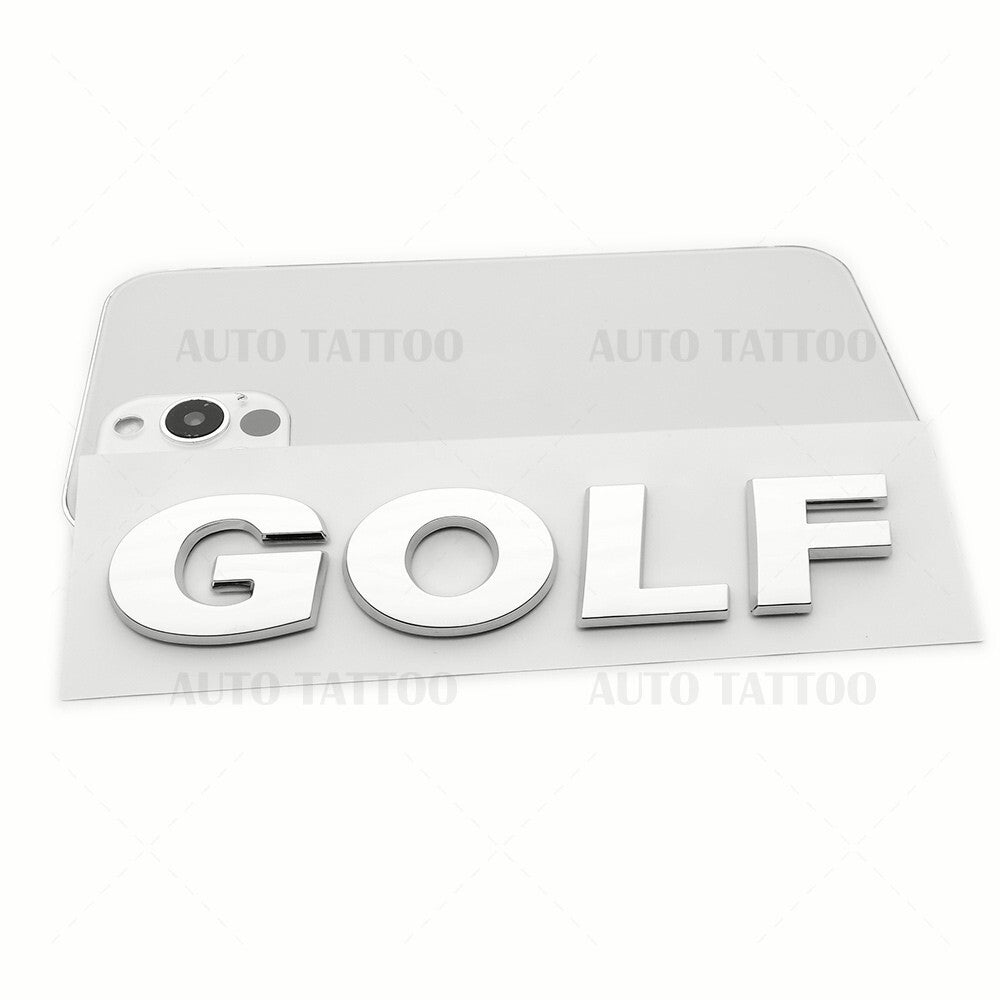 10-21 Volkswagen Golf Rear Truck Lid Nmaeplate Badge Emblem Chrome