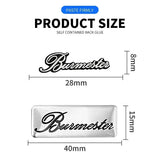 6pcs Burmester Car Hi-Fi Speaker Audio Badge Stereo Emblem Sticker Decal Logo