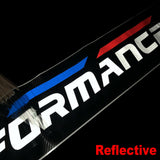 M-Sport Front Window Windshield Carbon Fiber Vinyl Banner Decal Sticker for BMW