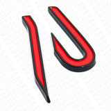 Universal MK8 Lettering Tailgate Rear Logo Badge Nameplate Emblem Sport Black