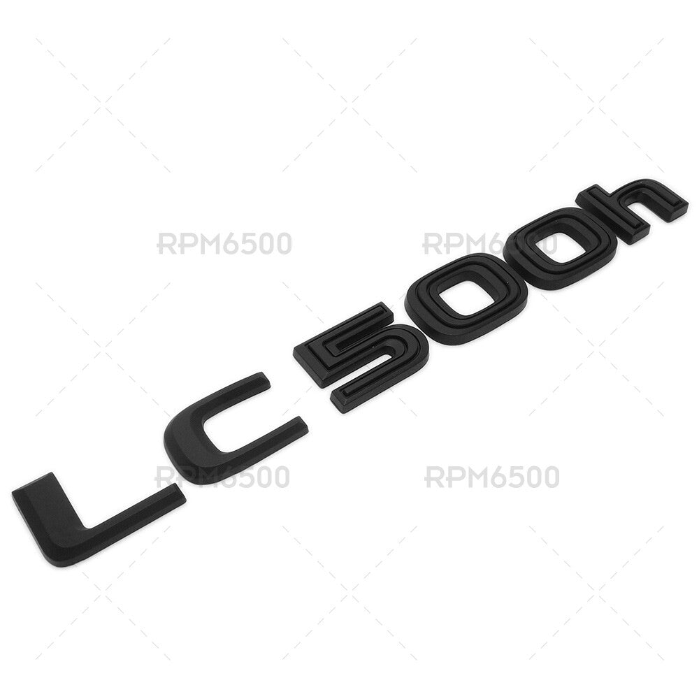 Lexus Trunk Rear LC 500h Letter Logo Badge Emblem Replace F-Sport Matte Black
