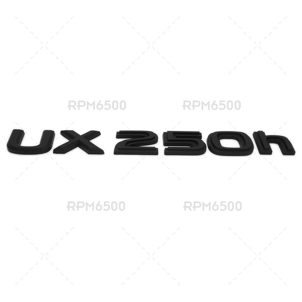 Lexus Liftgate Matte Black UX 250h Letter Logo Badge Car Emblem Replace F-Sport