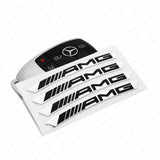 4pcs Mercedes AMG Edition Sport Wheels Badge 3D Sticker Logo Emblem Decoration