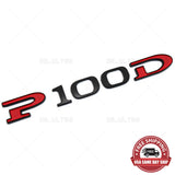 Tesla Rear Liftgate Lid Model P100D Nameplate Logo Badge Emblem Sport Black Red