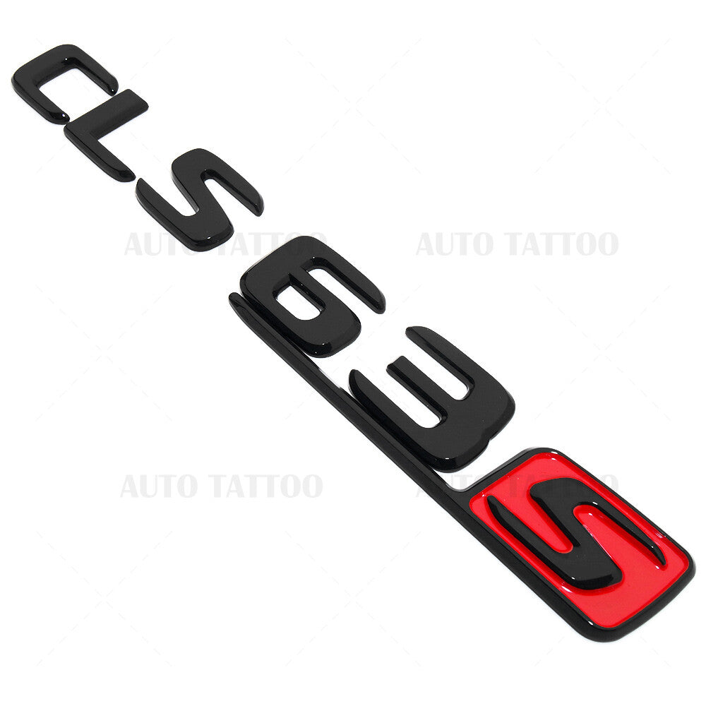 17+ Mercedes CLS 63 S AMG Letter Emblem Trunk Lid Logo Badge Gloss Black Red