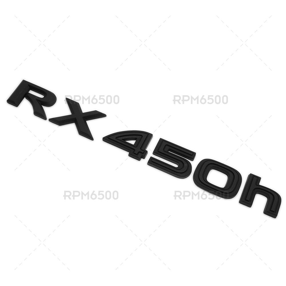 Lexus Liftgate Matte Black RX 450h Letter Logo Badge Car Emblem Replace F-Sport