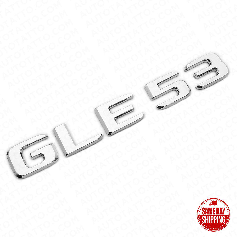 2021 Mercedes-Benz GLE 53 Letter Emblem Liftgate Logo Badge AMG Sport Chrome