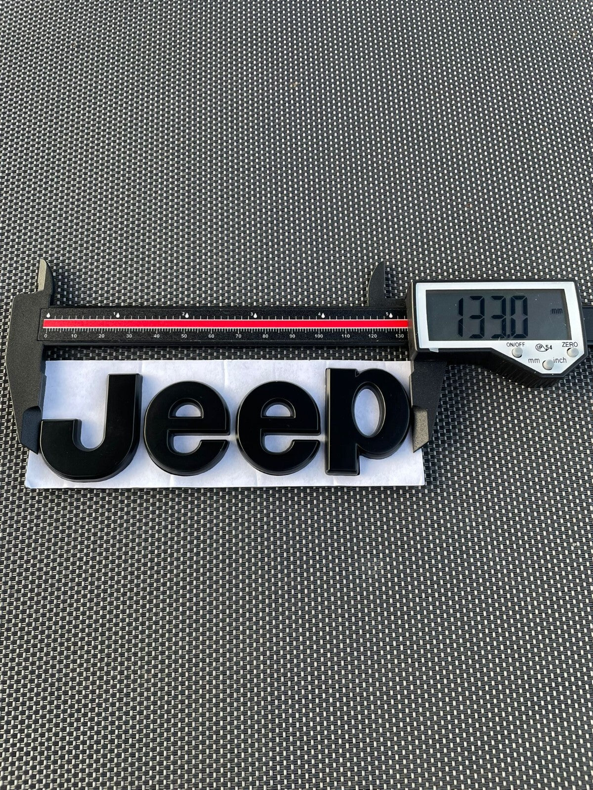 Jeep 2 (two) 5-1/4" Wrangler/Gladiator Fender Emblem Badge - Black