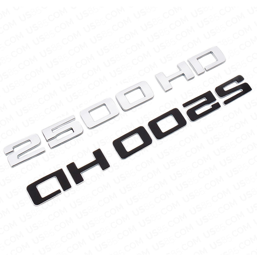 2x For Chevy Silverado 2500 HD Fender Logo Nameplates Letter 3D Decal Emblem Z71