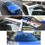 M-Sport Front Window Windshield Carbon Fiber Vinyl Banner Decal Sticker for BMW