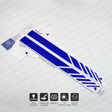 For New Mercedes Mirror Cover Trim Strip Sticker Vinyl Racing Decal AMG - Blue