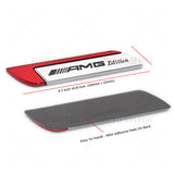 Universal Fender Marker Car AMG Edition Red Logo Badge Emblem Sport Decoration