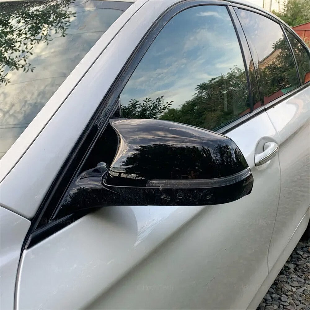 Gloss Black Side Mirror Cover Cap for 14-18 BMW F01 F06 F12 F13 F10 F11 F18 LCI