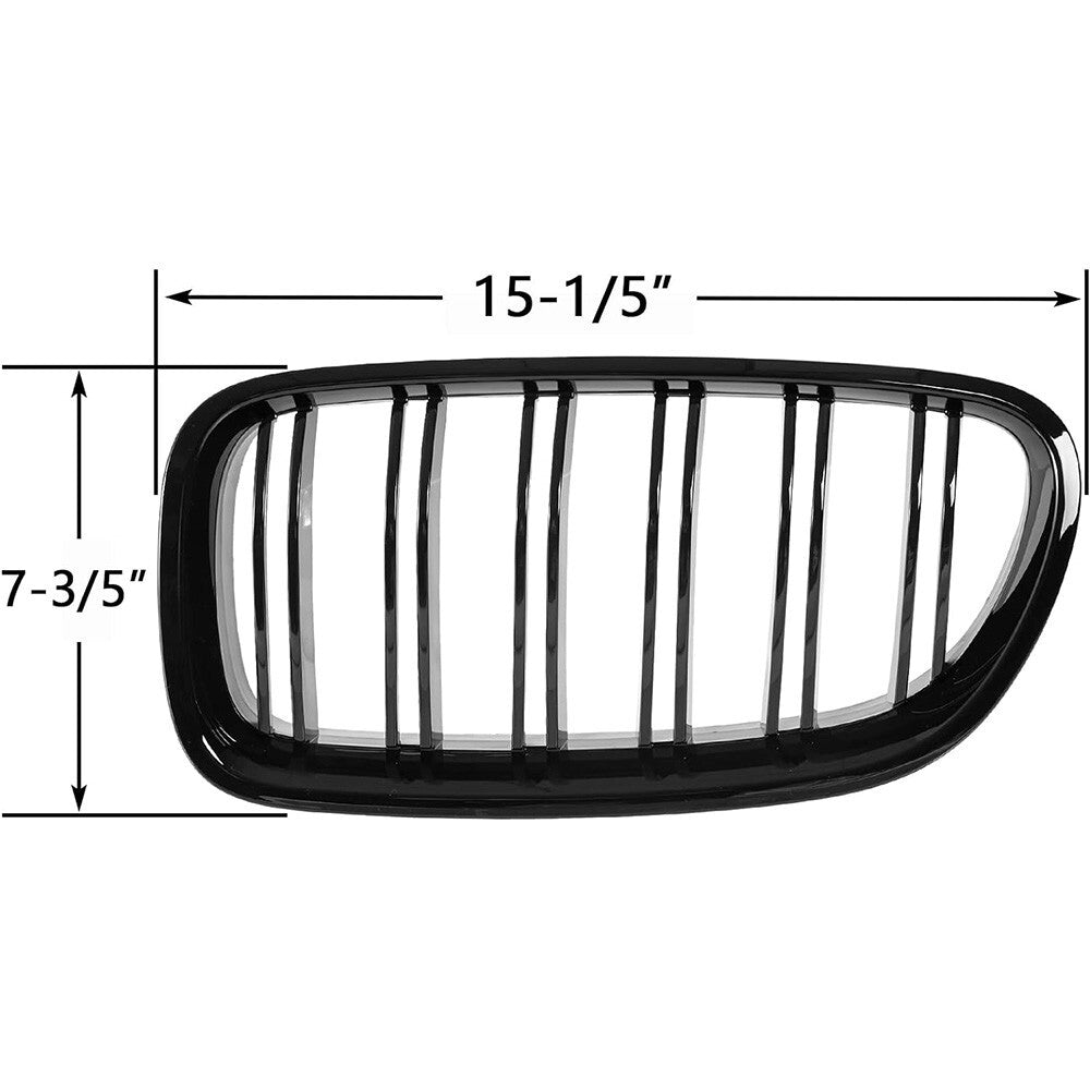 Front Kidney Grill for BMW 5 Series F10 F11 550i 535i 528i M5 Gloss Black Grille