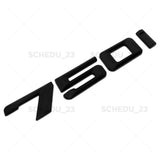 09-15 Matte Black 750i Trunk Lid Letter Logo Emblem Badge Performance F01 F04