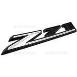 For Chevy 19-21 Silverado Z71 Fender Letter Sport Logo Emblem Badge Black White