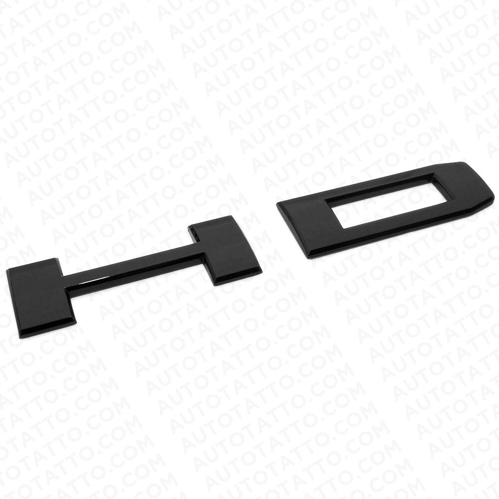 2020+ GMC Chevy HD Front Side Door Nameplates Letter 3D Emblem Gloss Black