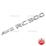 Lexus Trunk OEM Chrome AWD RC 300 Letter Logo Badge Emblem Car Replace F-Sport
