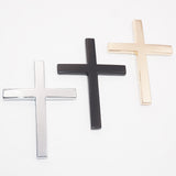 Universal 3D Fashion Metal Jesue Fish Cross Car Decal Sticker Decoration