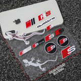 For Audi Sport S S-line Quattro Gecko Sticker Car Decal Stripes Logo Decoration