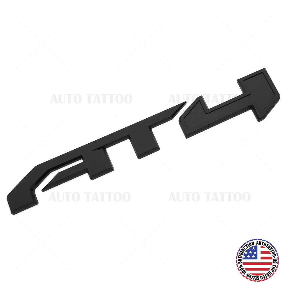GMC Canyon Sierra AT4 Rear Tailgate Badge Logo Emblem Nameplate Matte Blackout