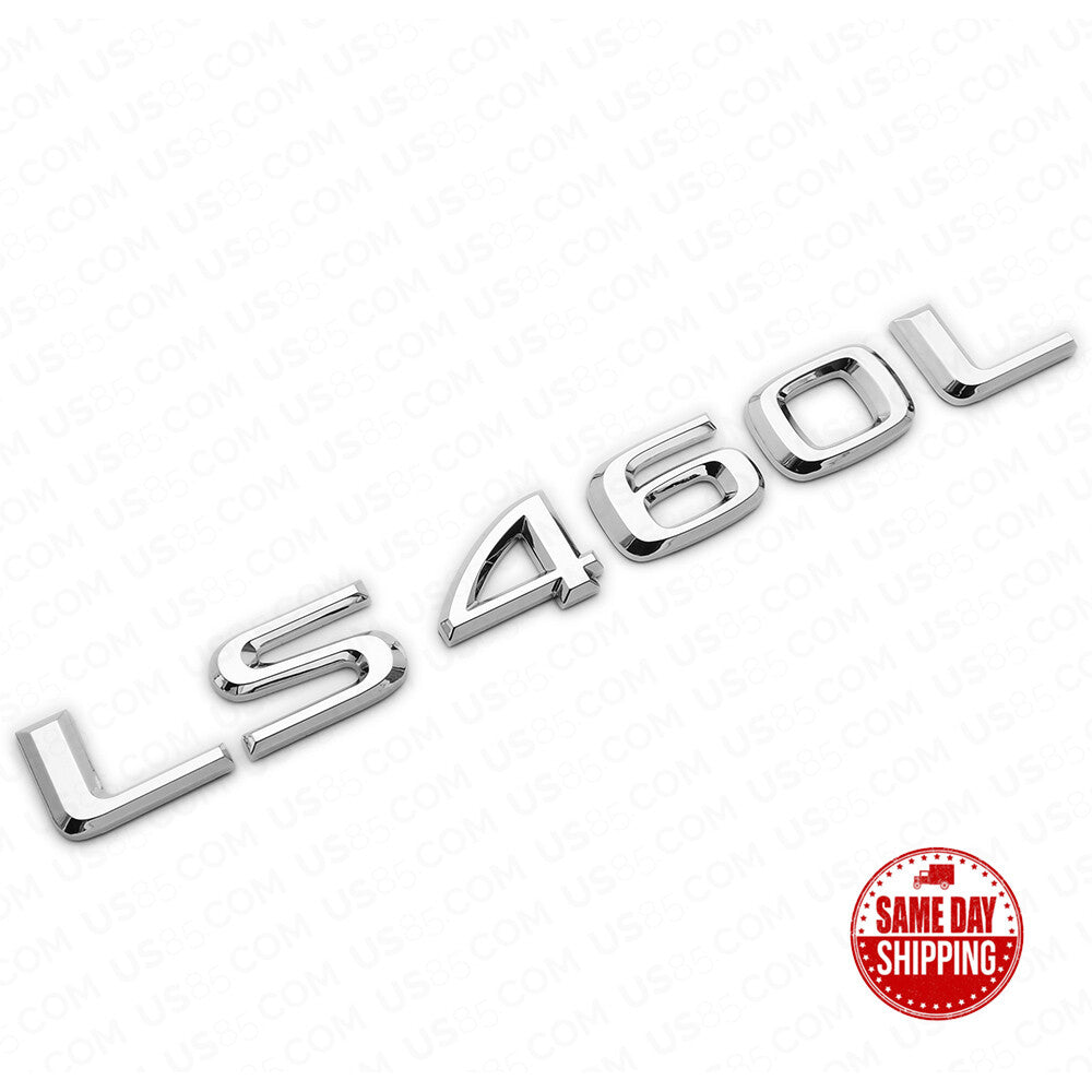 For Lexus Rear Turnk Lid OEM Chrome LS 460L Letter Logo Badge Emblem Car Replace