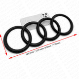 17-25 Audi Q7 SQ7 Matte Black Front Grille Rings Badge Sign Logo Emblem Decorate