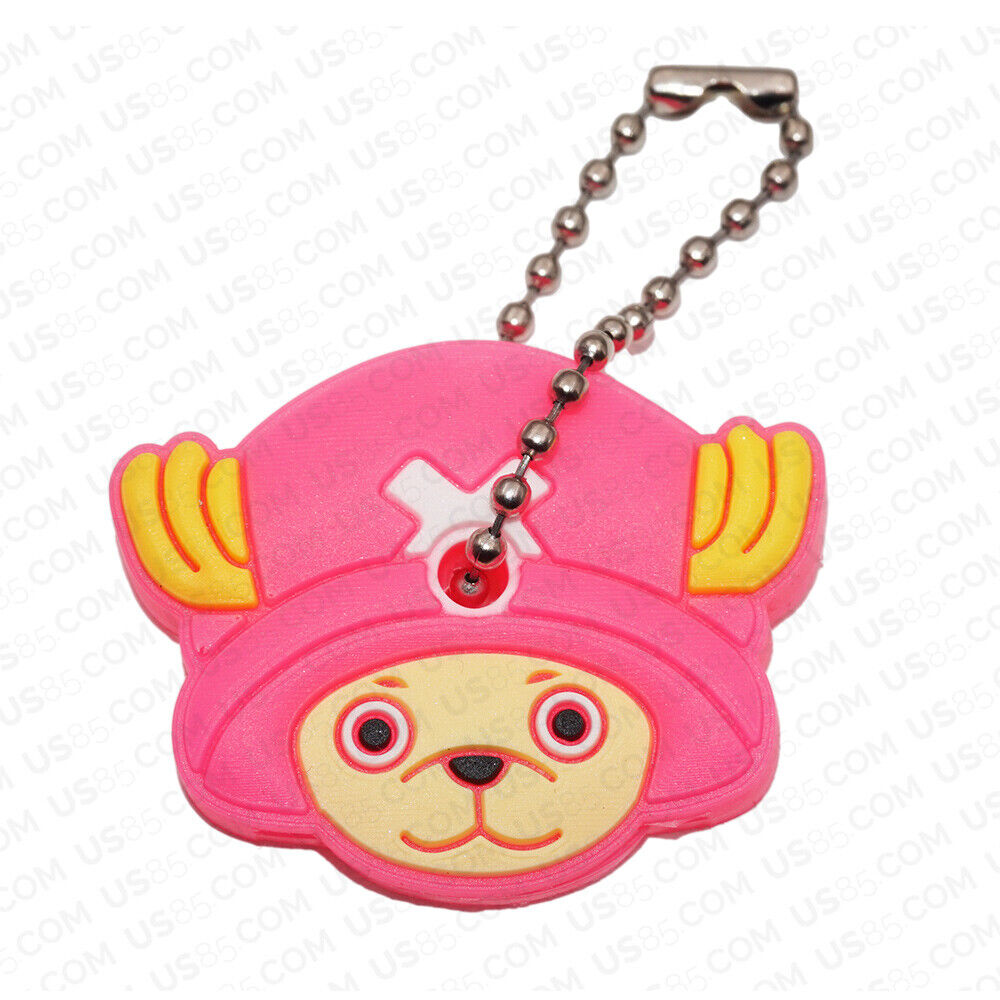 Universal 3D PVC Silicone Cute Cartoon Key Identifier Label Cap Cover Keychain