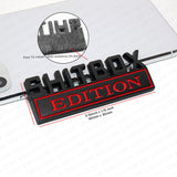 Universal 1x or 2x Fashion Metal ShitBox Edition Car Decal Sticker Decoration