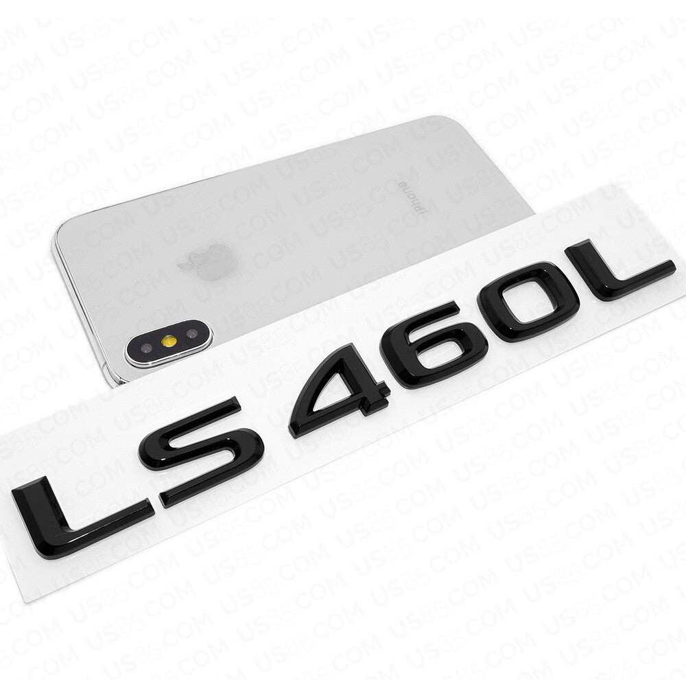 Lexus Rear Turnk Lid Gloss Black LS 460L Letter Logo Badge Emblem Car Replace
