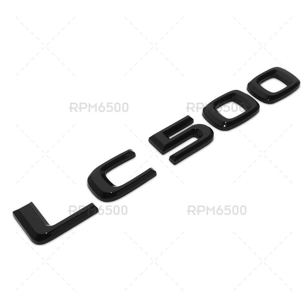 Lexus Trunk Rear LC 500 Letter Logo Badge Car Emblem Replace F-Sport Gloss Black