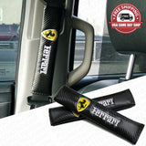 Ferrari Carbon Car Seat Belt Cover Safety Shoulder Strap Cushion Pad Harness