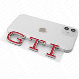 2022+ VW GOLF 8 MK8 GTI Rear Trunk Lid Emblem Nameplate Badge Chrome Red