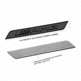 2x Flat Black AMG Special Edition Emblem Fender Logo Badge Nameplate Decoration