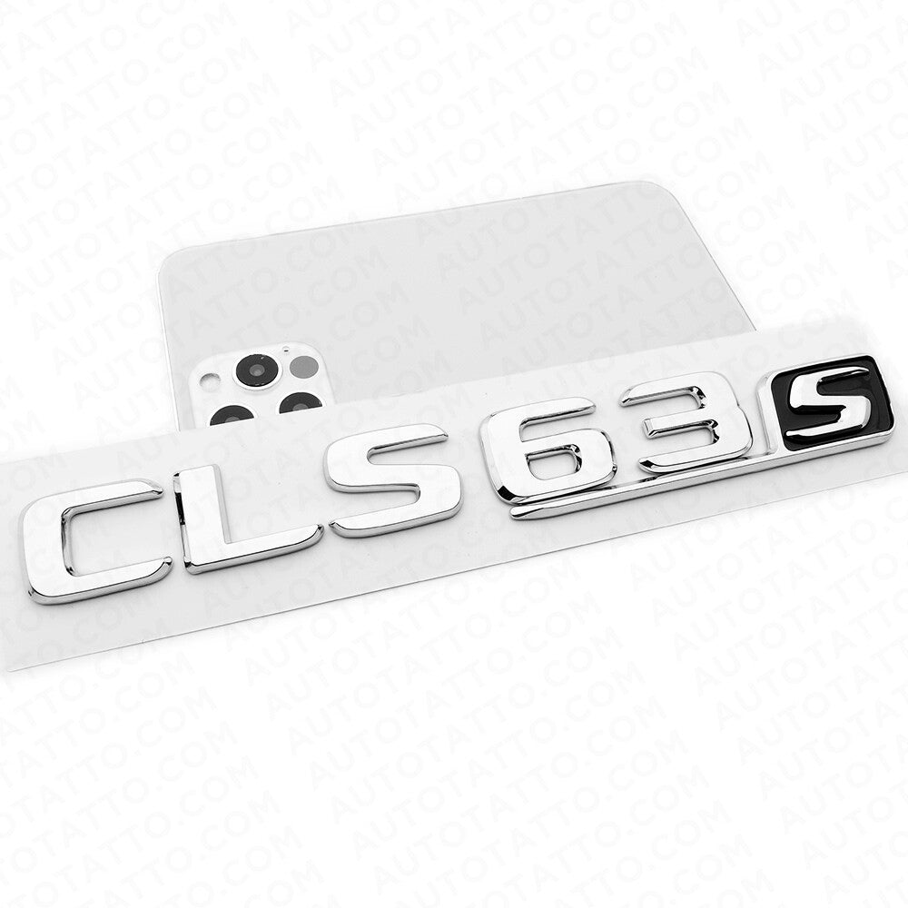 17+ Mercedes CLS 63 S Letter Emblem Trunk Lid Logo Badge AMG Sport OEM Chrome