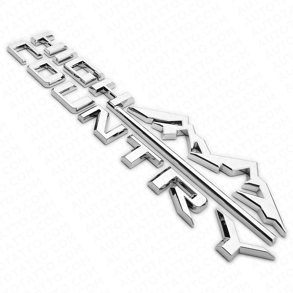 2x 19-21 OEM Chrome Tahoe Silverado High Country Fender Letter Emblem Badge