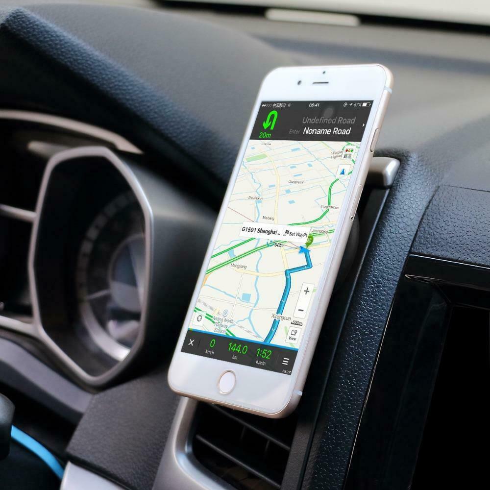 Car Air Vent Magnetic Gear Steering Wheel Style Cell Phone Mount Holder Clipper
