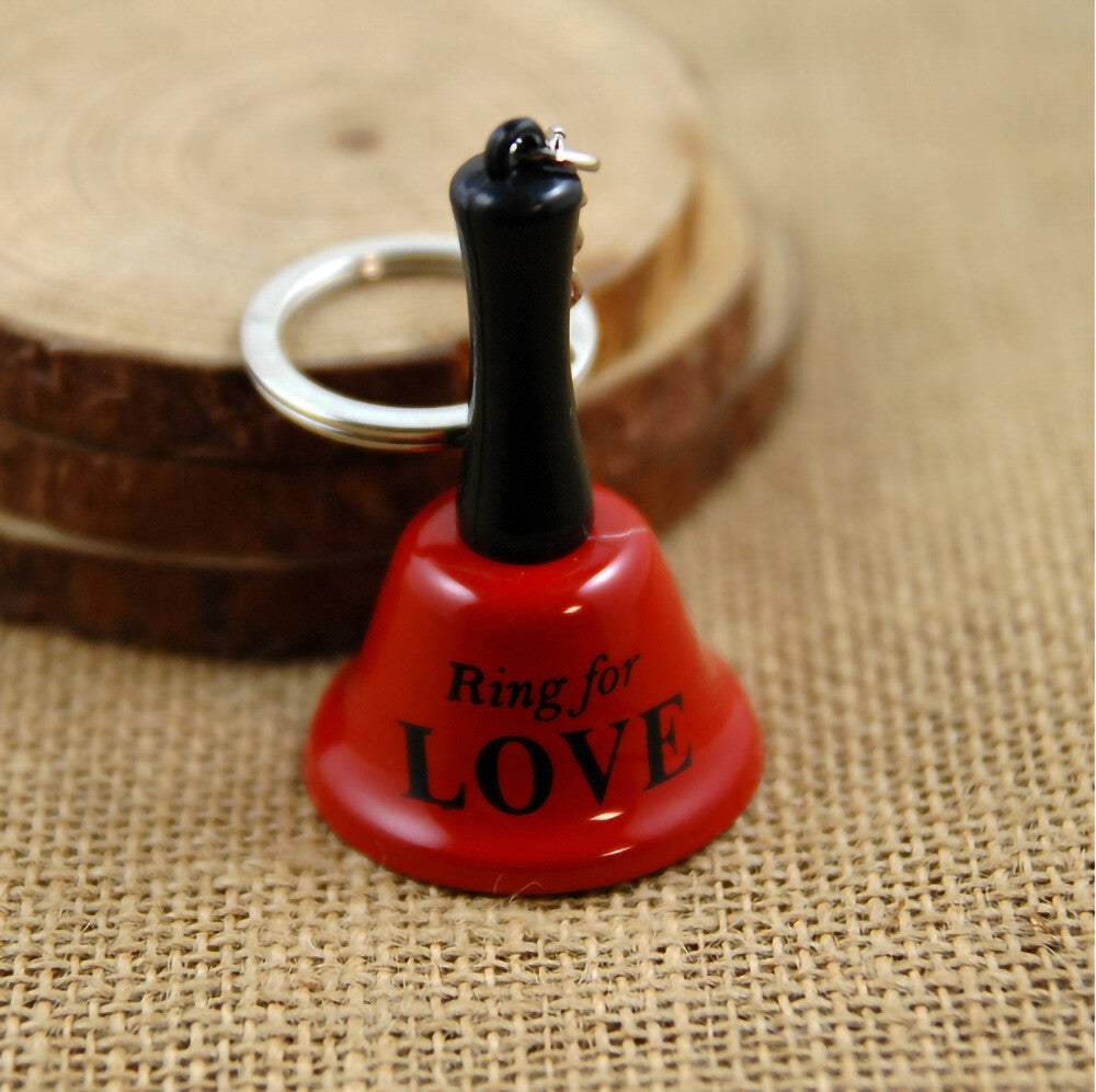 Cute Hand Bells Ring for Love A Coffee or A Beer Keychain for Decoration or Gift