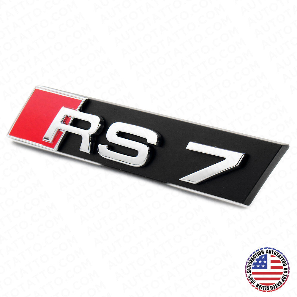 Audi RS7 Front Grille Bumper Radiator Lettering Emblem Badge Logo Sport Chrome