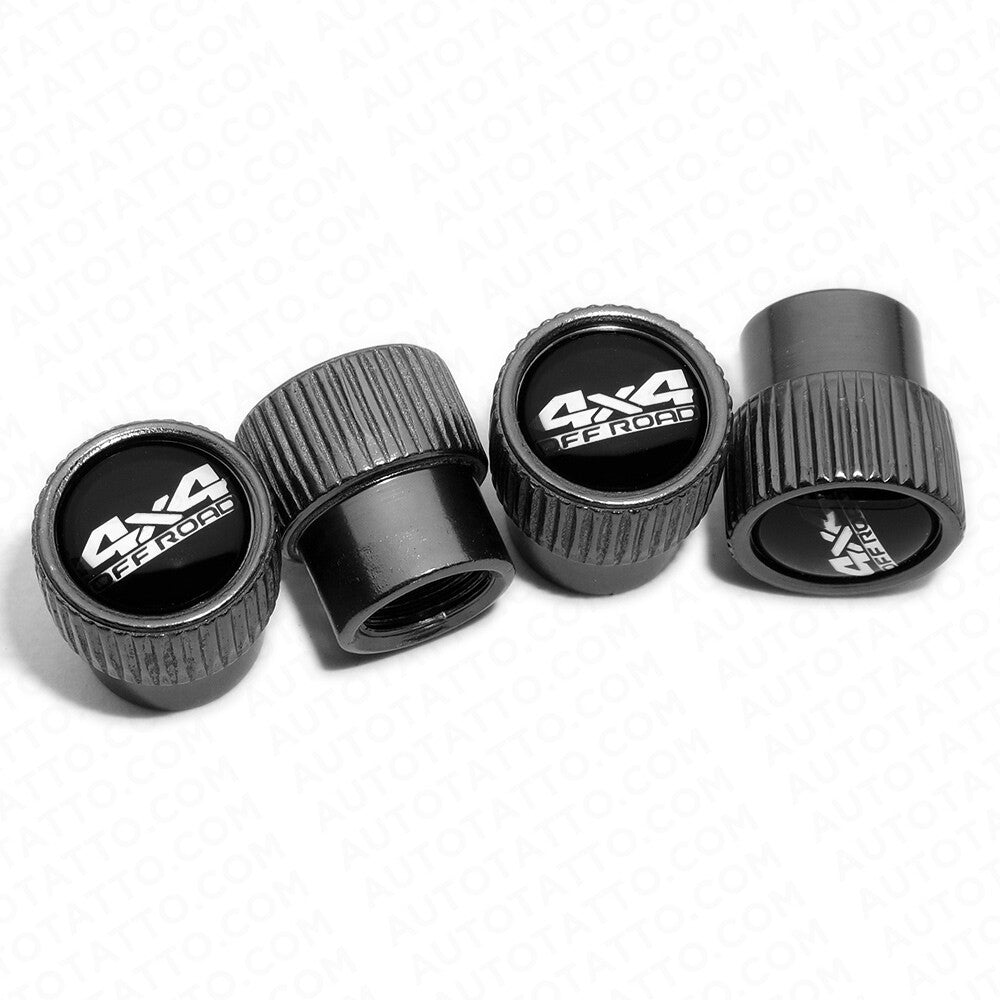 For Toyota 4x4 Off Road Roundel Car Wheels Tire Air Valve Caps Stem Dust Cover